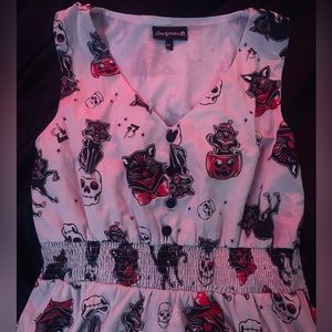 Sourpuss black cat Halloween dress size M